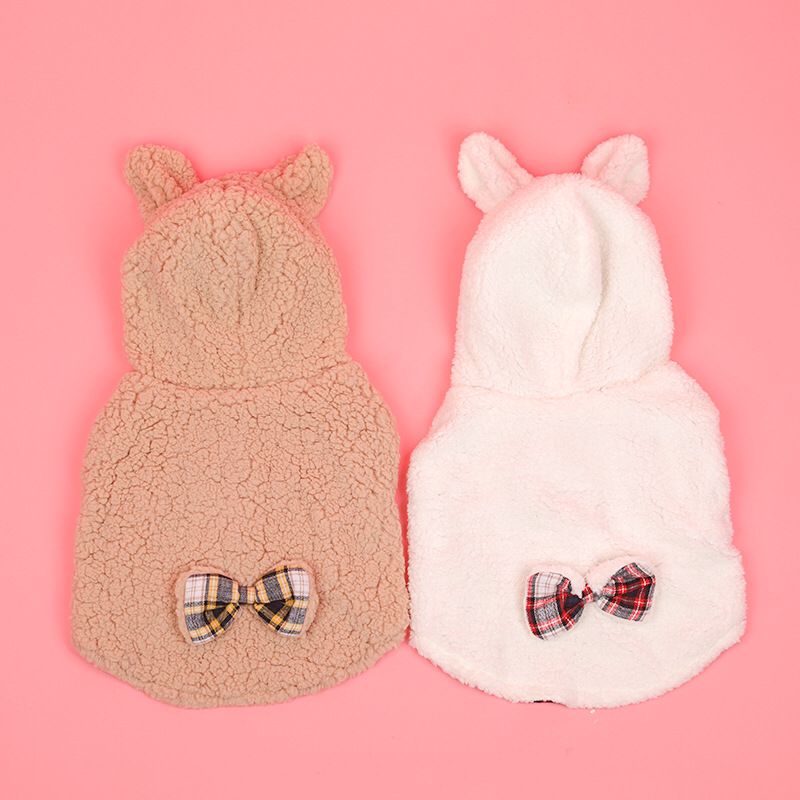 Dog Warm Plaid Hooded Coat for Medium Dogs by Frenchiely