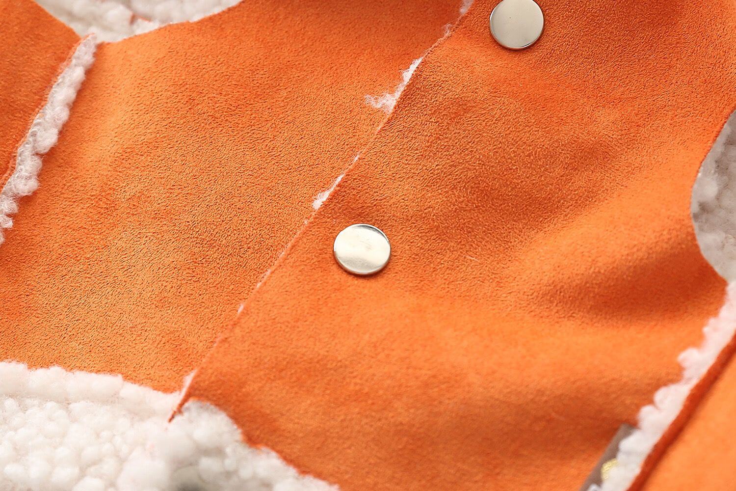 dog winter suede jacket coat for small medium dog breeds by Frenchiely