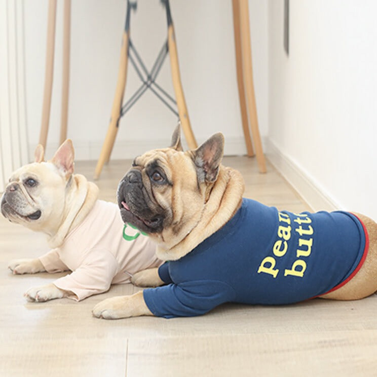 Dog 'Cheese' 'Peanut Butter' Shirt for Bulldog - Frenchiely