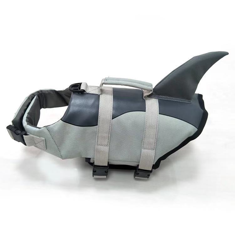 french bulldog life vest jacket with shark fin - Frenchiely