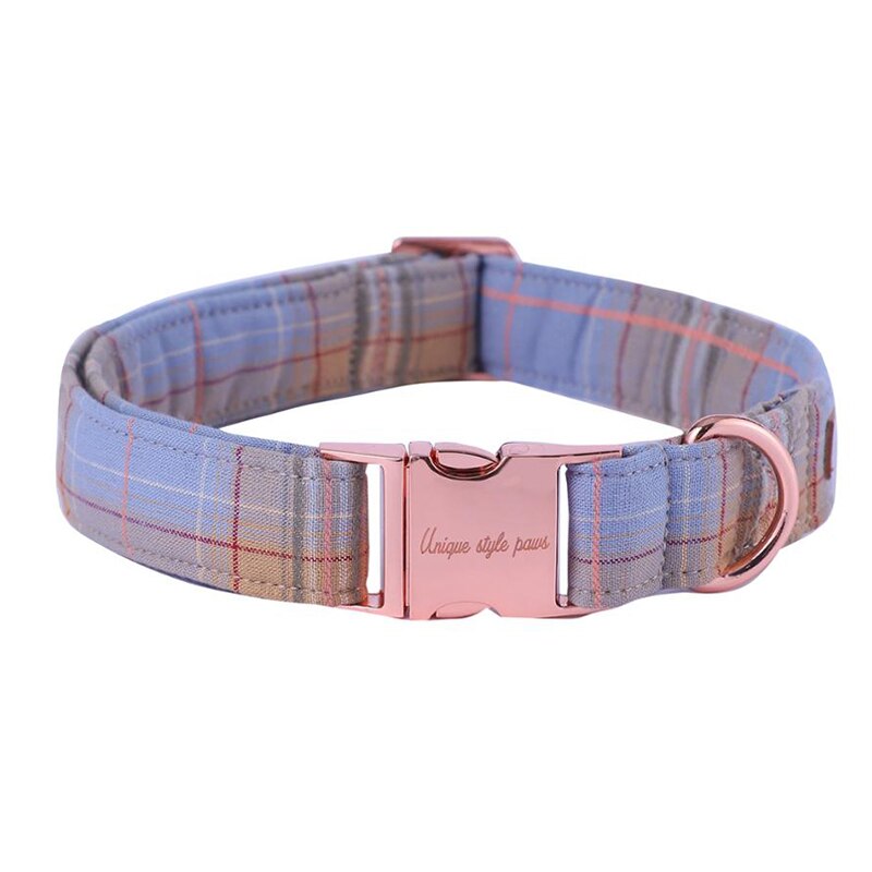 Plaid Dog Collar Wedding Bow Tie for Male Dogs - Frenchiely