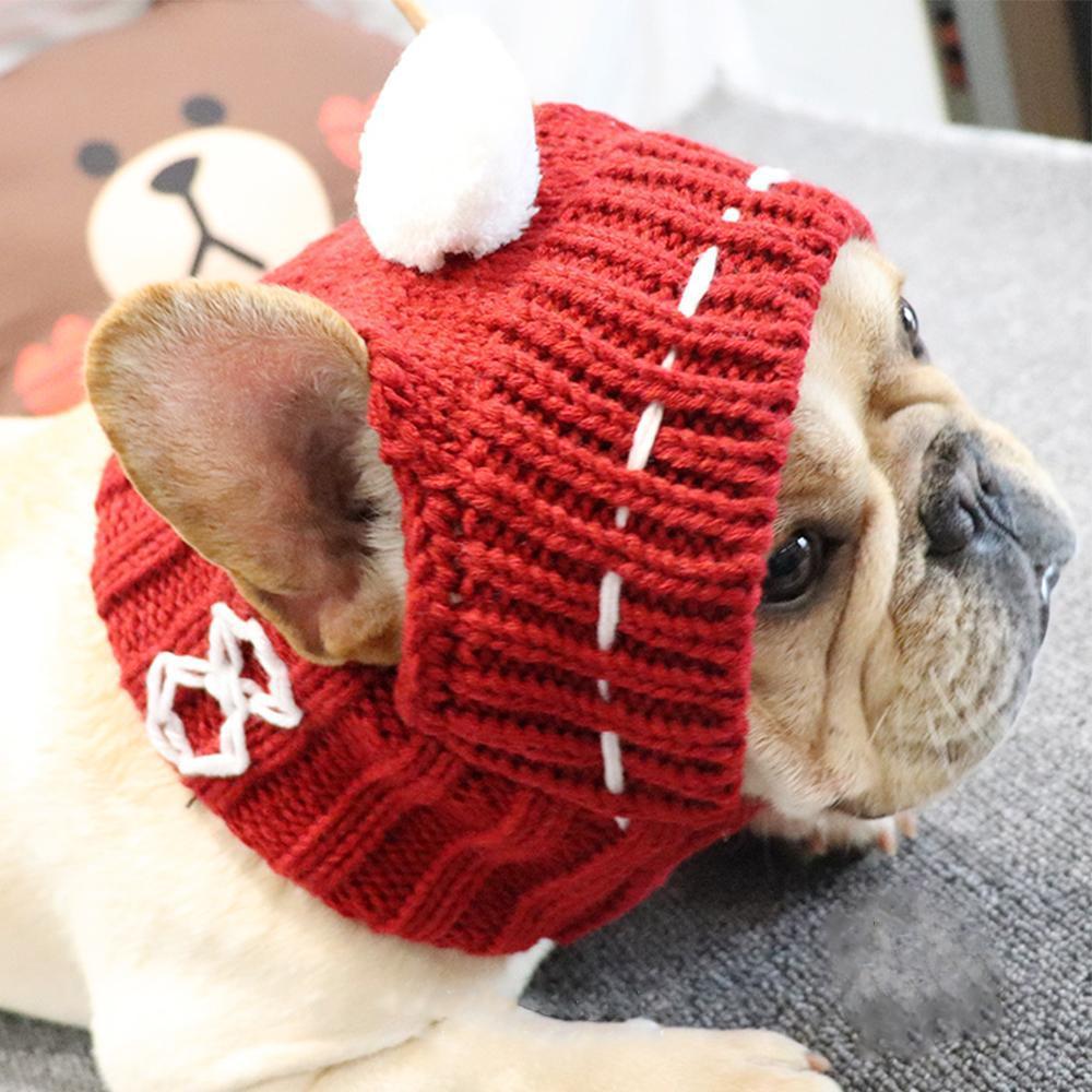 Dog Knitted Snood Hat for French Bulldogs - Frenchiely
