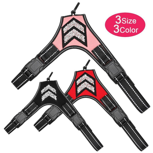 Dog Reflective Harness Mesh Vest for French Bulldog - Frenchiely