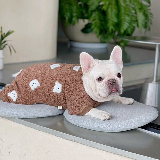 Dog Brown Bear Pajamas- so WARM - Frenchiely
