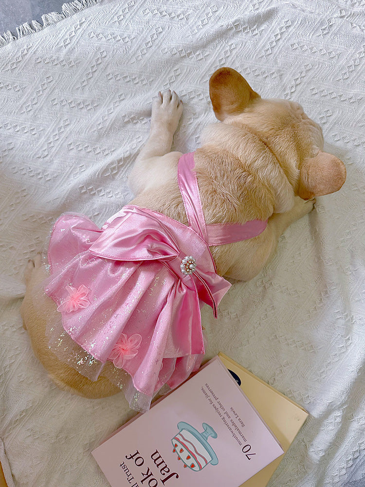 Dog Pink Wedding Dress | Luxury Dog Clothes Shop Frenchiely Dog Pink Wedding Dress | Luxury Dog Clothes Shop Frenchiely