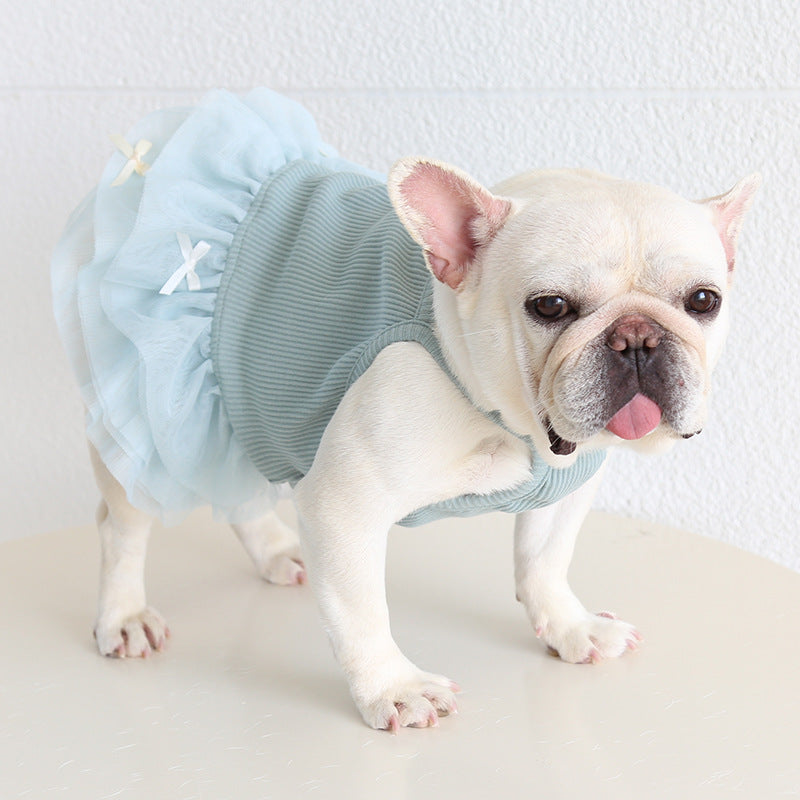 Female Frenchie Cotton Tutu Dress Cutefemaledogdressformediumdogfrenchbulldogs_13