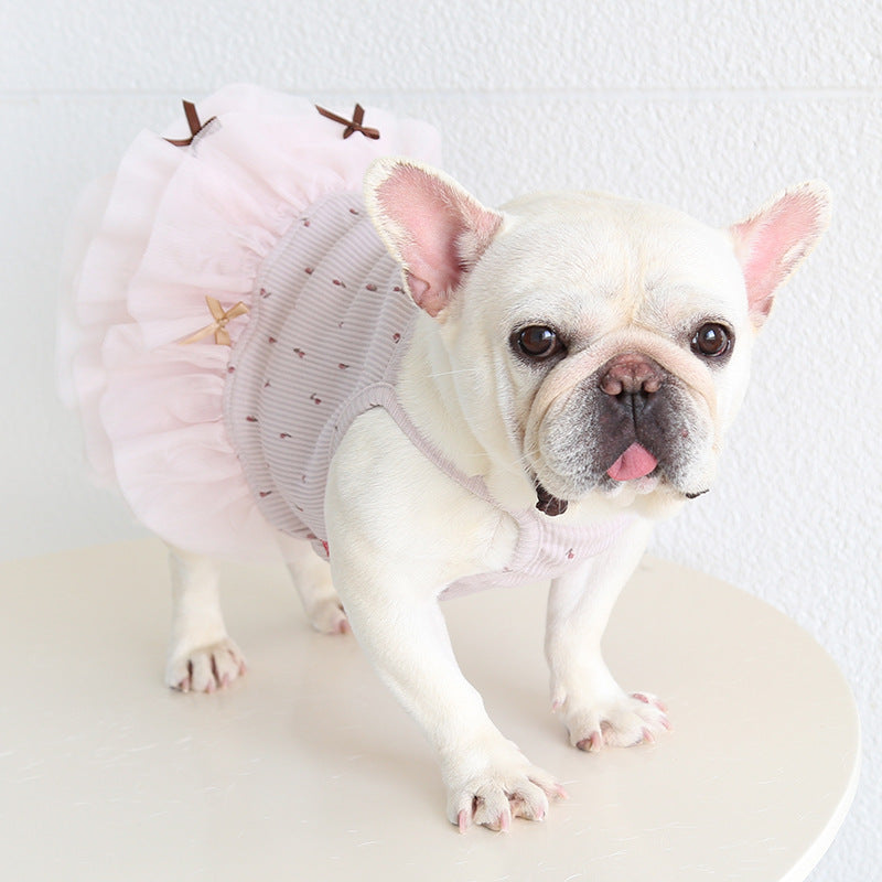 Female Frenchie Cotton Tutu Dress Cutefemaledogdressformediumdogfrenchbulldogs_16