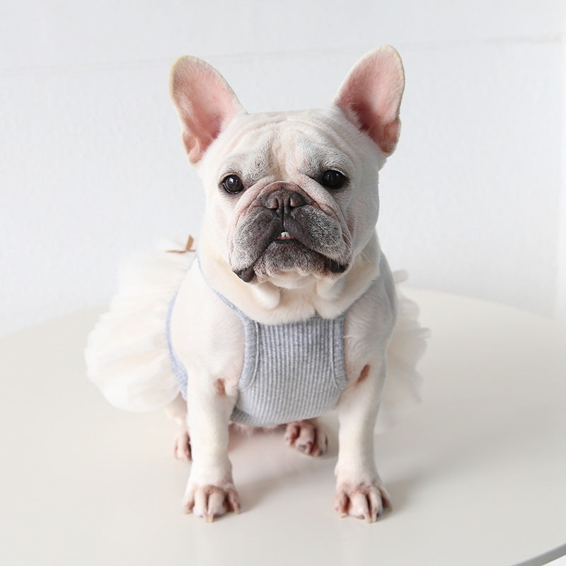 Female Frenchie Cotton Tutu Dress Cutefemaledogdressformediumdogfrenchbulldogs_3