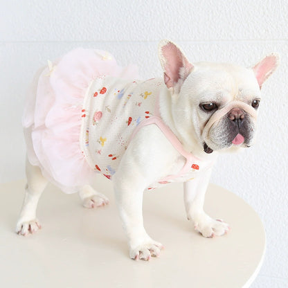 Female Frenchie Cotton Tutu Dress Cutefemaledogdressformediumdogfrenchbulldogs_3