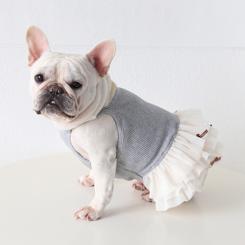 Female Frenchie Cotton Tutu Dress Cutefemaledogdressformediumdogfrenchbulldogs_4