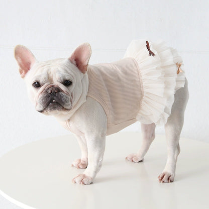 Female Frenchie Cotton Tutu Dress Cutefemaledogdressformediumdogfrenchbulldogs_4