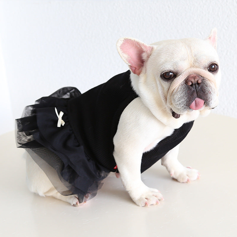 Female Frenchie Cotton Tutu Dress Cutefemaledogdressformediumdogfrenchbulldogs_5