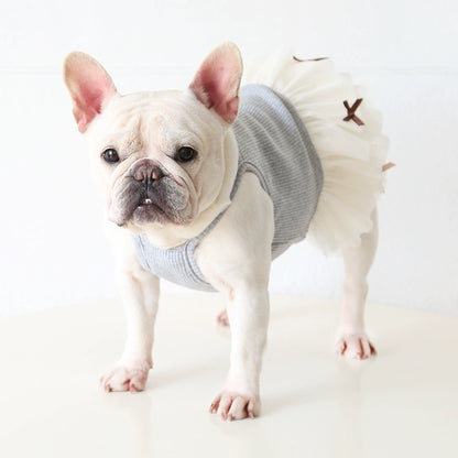 Female Frenchie Cotton Tutu Dress Cutefemaledogdressformediumdogfrenchbulldogs_6