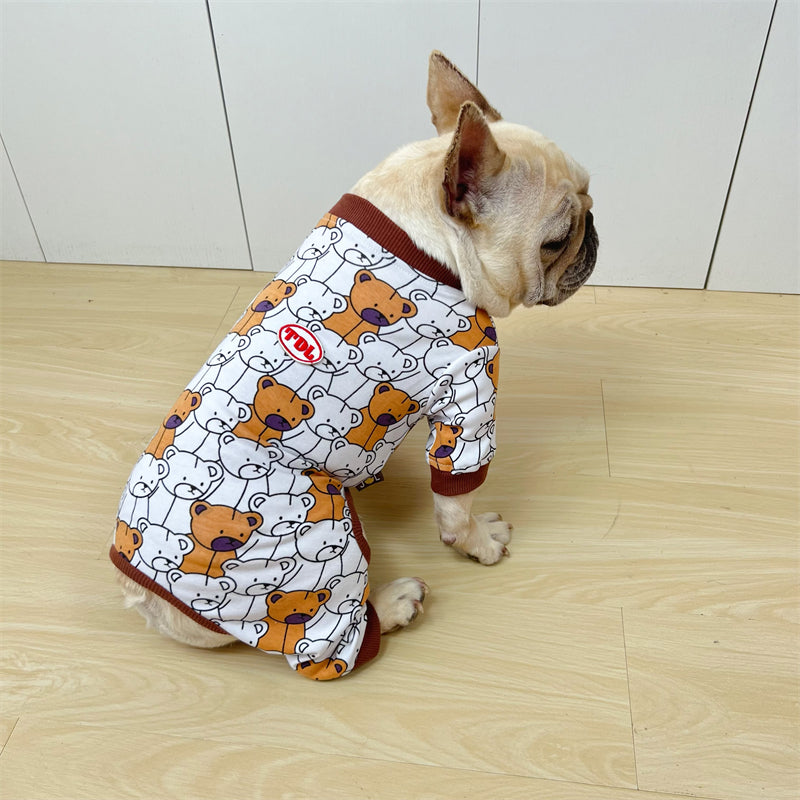 Cartoon Bear Jumpsuit DogCartoonBearJumpsuitWarmJammiesformediumdogs_1