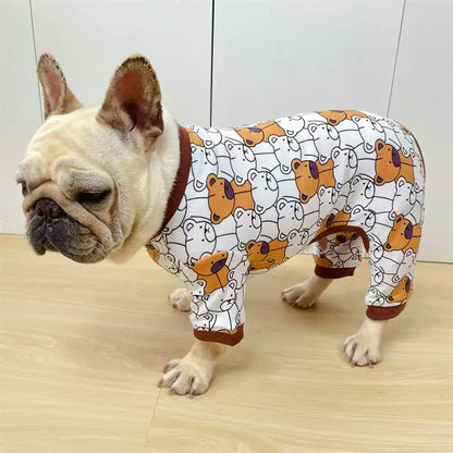 Cartoon Bear Jumpsuit DogCartoonBearJumpsuitWarmJammiesformediumdogs_1