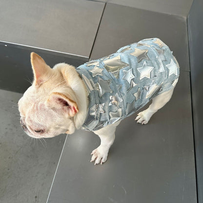 Dog Fancy Stars Denim Vest DogFancyStarsDenimVestformediumdogsbyFrenchiely_11