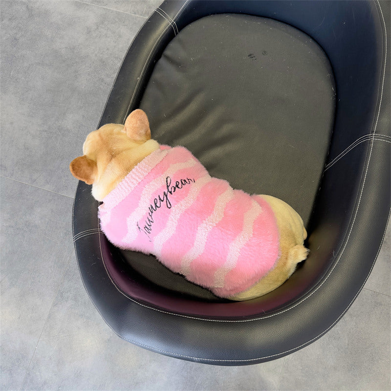 Dog Pink Pullover Sweater for small medium dogs by Frenchiely.com