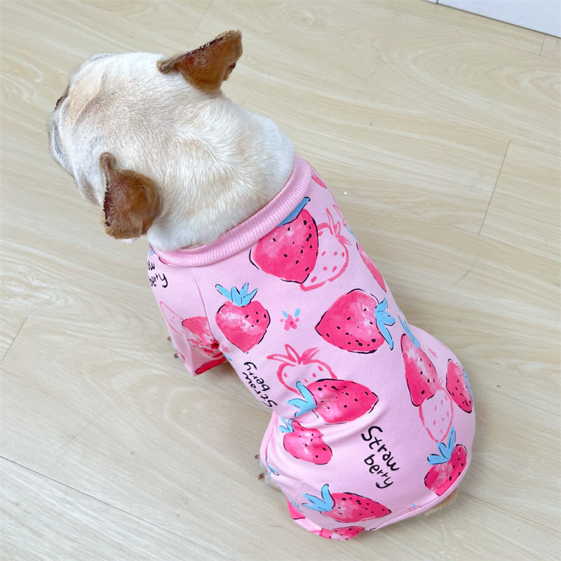 Pink Strawberry Pajamas DogPinkStrawberryPajamasformediumdogbreeds_2