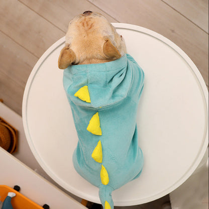 Warm Dinosaur Jumpsuit Costume DogWarmDinosaurJumpsuitCostumeformediumdogbreeds_5