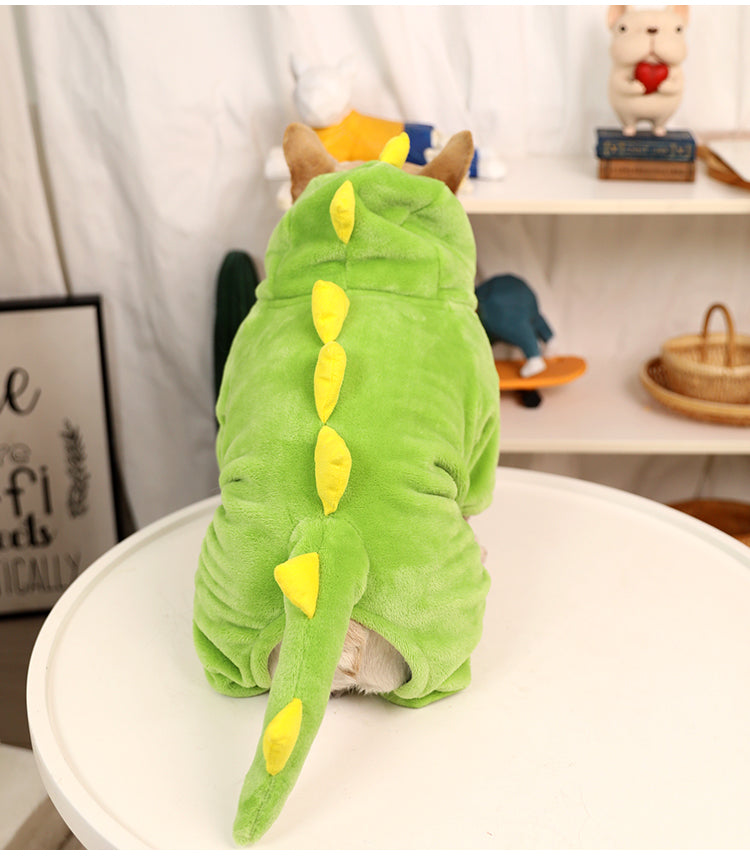 Warm Dinosaur Jumpsuit Costume DogWarmDinosaurJumpsuitCostumeformediumdogbreeds_6