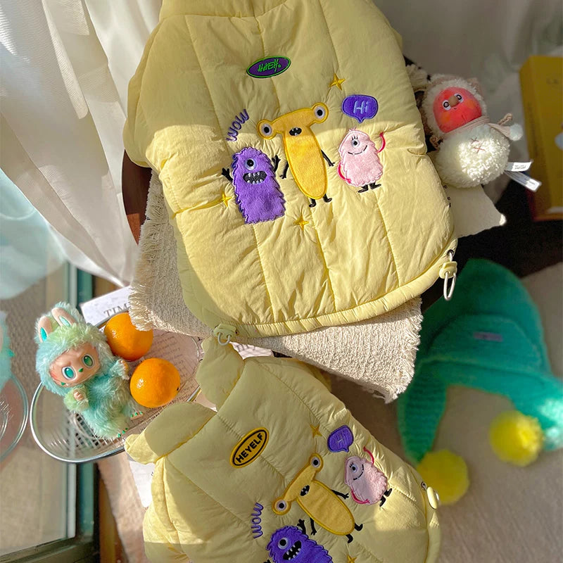Warm Monster Coat DogYellowMonsterCoatJacketformediumdogbreeds_2