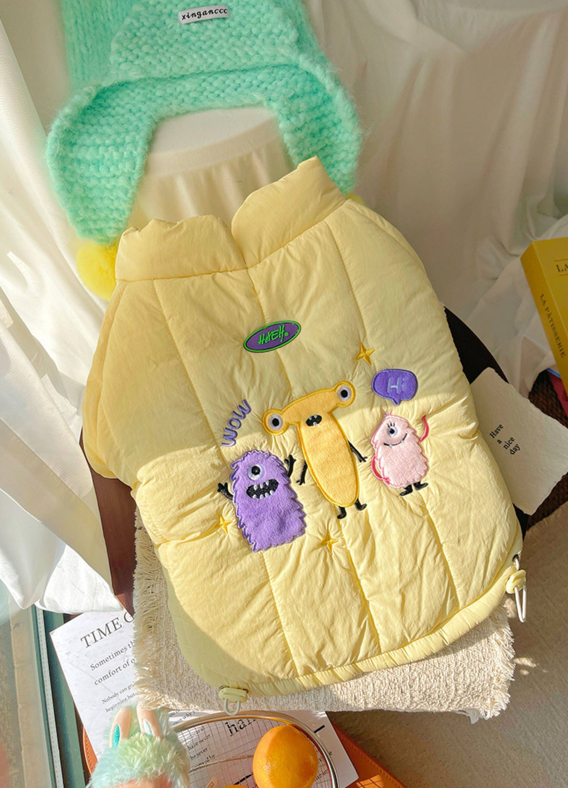 Warm Monster Coat DogYellowMonsterCoatJacketformediumdogbreeds_4