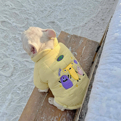 Warm Monster Coat DogYellowMonsterCoatJacketformediumdogbreeds_6