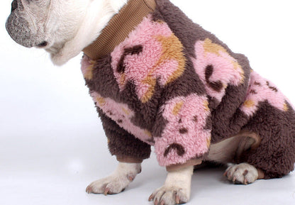 Brown & Pink Bear PJs Dogbrownbearonesiepajamasformediumdogs_2