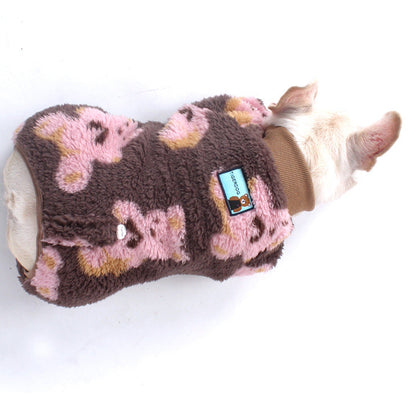Brown & Pink Bear PJs Dogbrownbearonesiepajamasformediumdogs_5