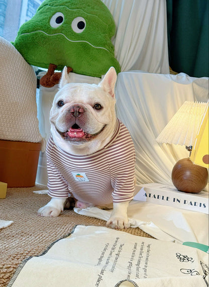 Stripe Classic Heart DogclassicstripeshirtformediumdogsbyFrenchiely_1