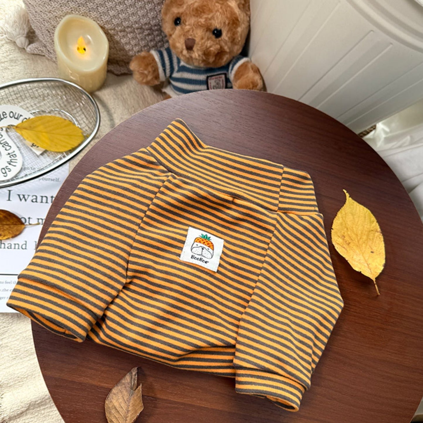 Stripe Classic Heart DogclassicstripeshirtformediumdogsbyFrenchiely_2