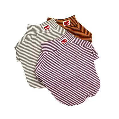 Stripe Classic Heart DogclassicstripeshirtformediumdogsbyFrenchiely_2