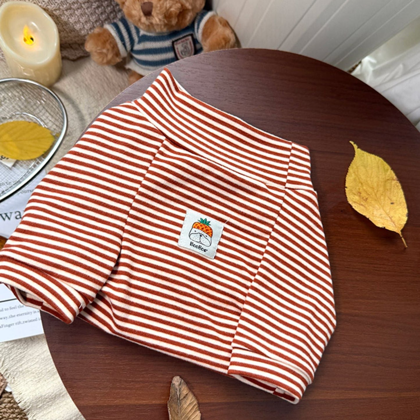 Stripe Classic Heart DogclassicstripeshirtformediumdogsbyFrenchiely_3