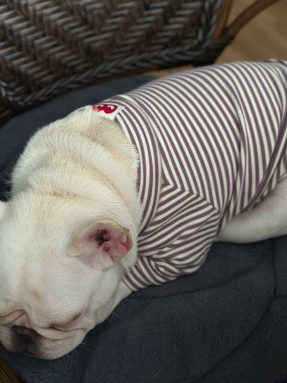 Stripe Classic Heart DogclassicstripeshirtformediumdogsbyFrenchiely_4