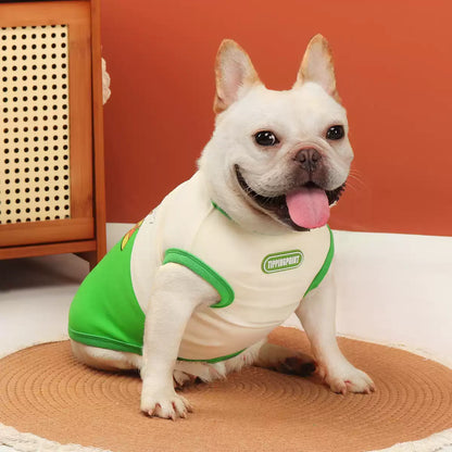 Green Cartoon Shirt DoggreenwithwhiteshirtforsmallmediumdogsbyFrenchiely_4