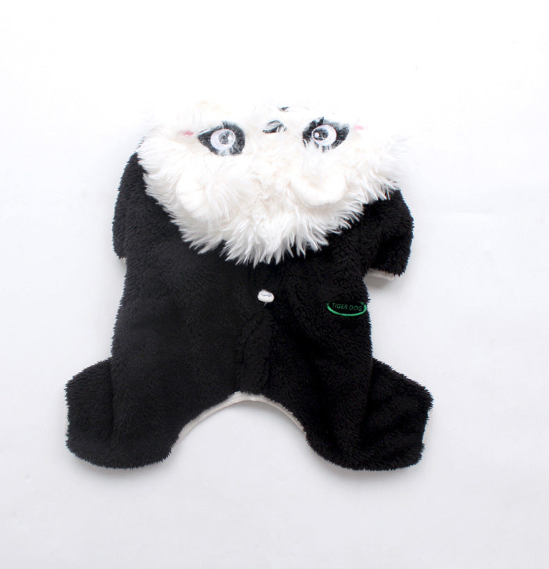 Hooded Panda Jumpsuit Black Dogpandaonesiecostumesformediumdogs_3