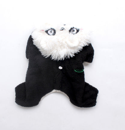 Hooded Panda Jumpsuit Black Dogpandaonesiecostumesformediumdogs_3