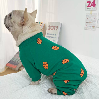 Warm Tiger Pajamas Dogwinterwarmfleecelinedpajamaonesieforfrenchbulldogspugs_1