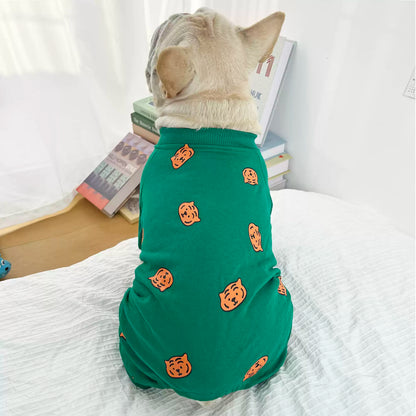 Warm Tiger Pajamas Dogwinterwarmfleecelinedpajamaonesieforfrenchbulldogspugs_3