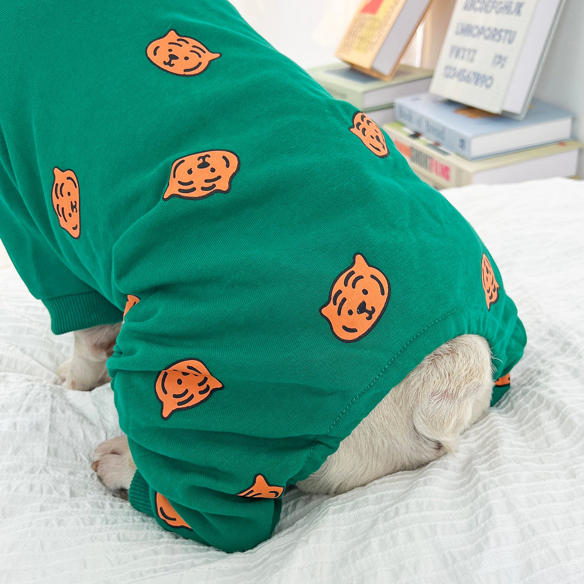Warm Tiger Pajamas Dogwinterwarmfleecelinedpajamaonesieforfrenchbulldogspugs_4