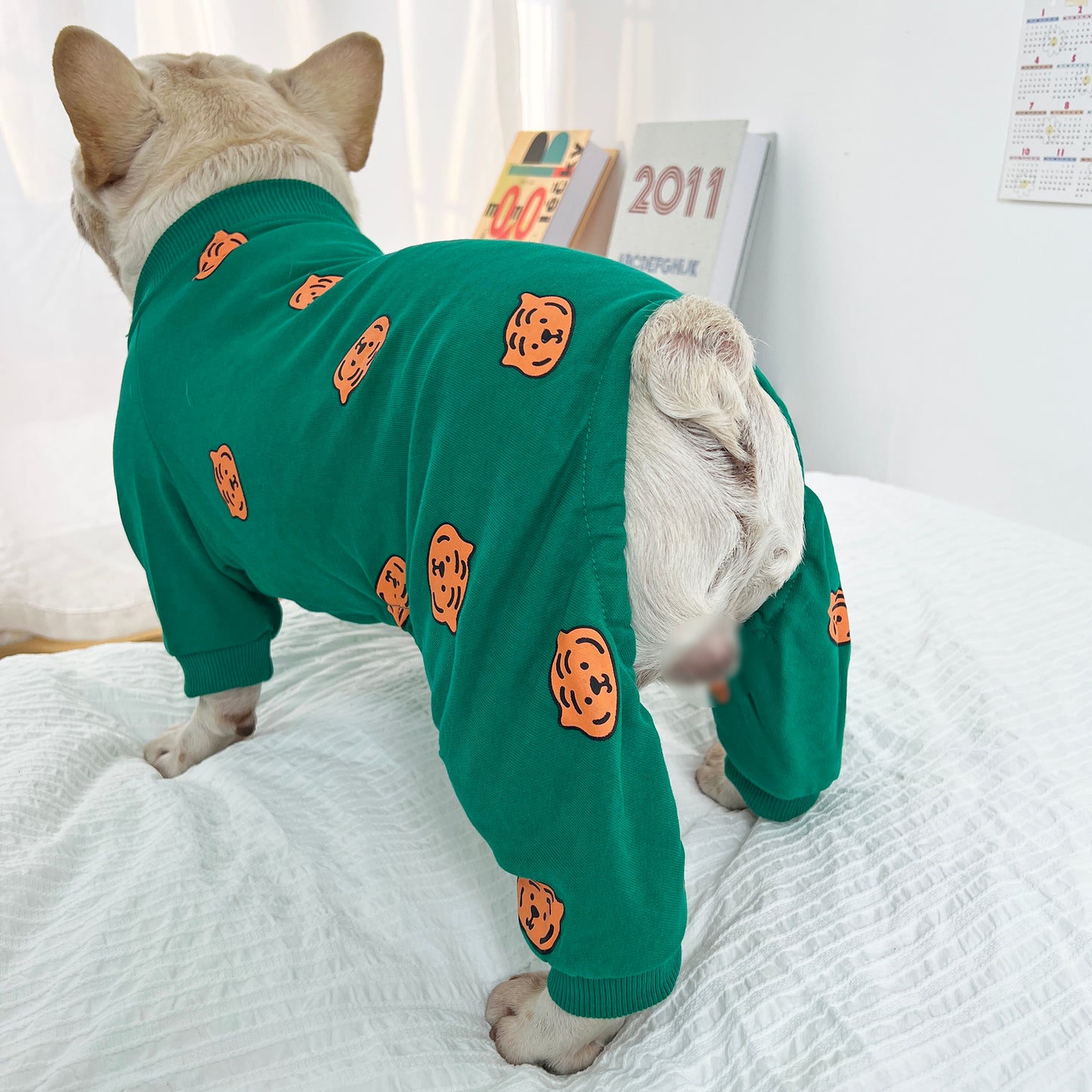 Warm Tiger Pajamas Dogwinterwarmfleecelinedpajamaonesieforfrenchbulldogspugs_5