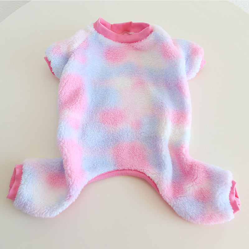Frenchie Warm Jumpsuit Pink Dogwinterwarmjumpsuitonesie_2