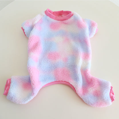 Frenchie Warm Jumpsuit Pink Dogwinterwarmjumpsuitonesie_2