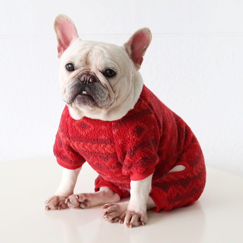 Frenchie Warm Jumpsuit Dogwinterwarmjumpsuitonesie_5