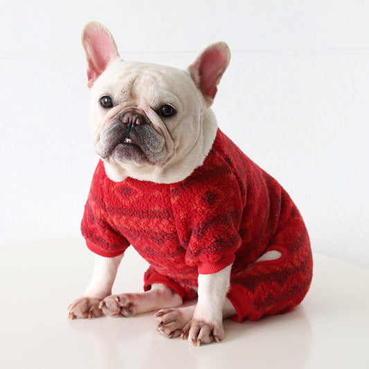 Frenchie Warm Jumpsuit Dogwinterwarmjumpsuitonesie_5