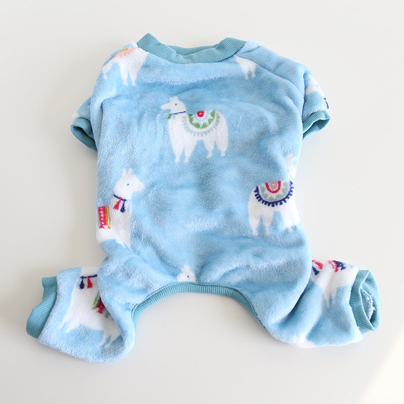 Frenchie Warm Jumpsuit Blue Dogwinterwarmjumpsuitonesie_8