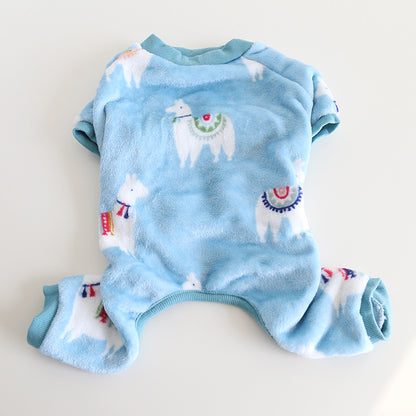 Frenchie Warm Jumpsuit Blue Dogwinterwarmjumpsuitonesie_8