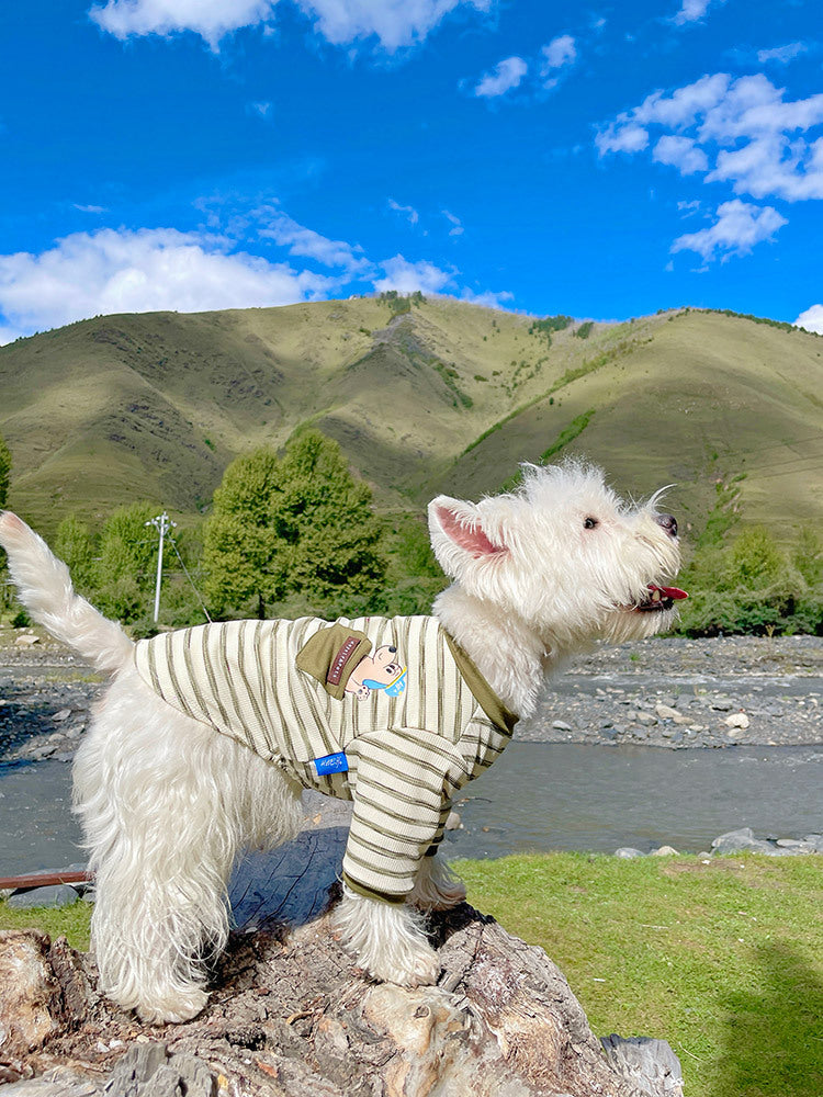 Stretchy Pocket Shirt FrenchBulldogSpringAutumnshirtwithpocketbyFrenchiely_1