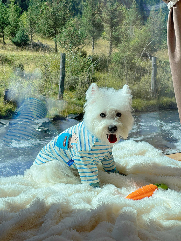 Stretchy Pocket Shirt FrenchBulldogSpringAutumnshirtwithpocketbyFrenchiely_12