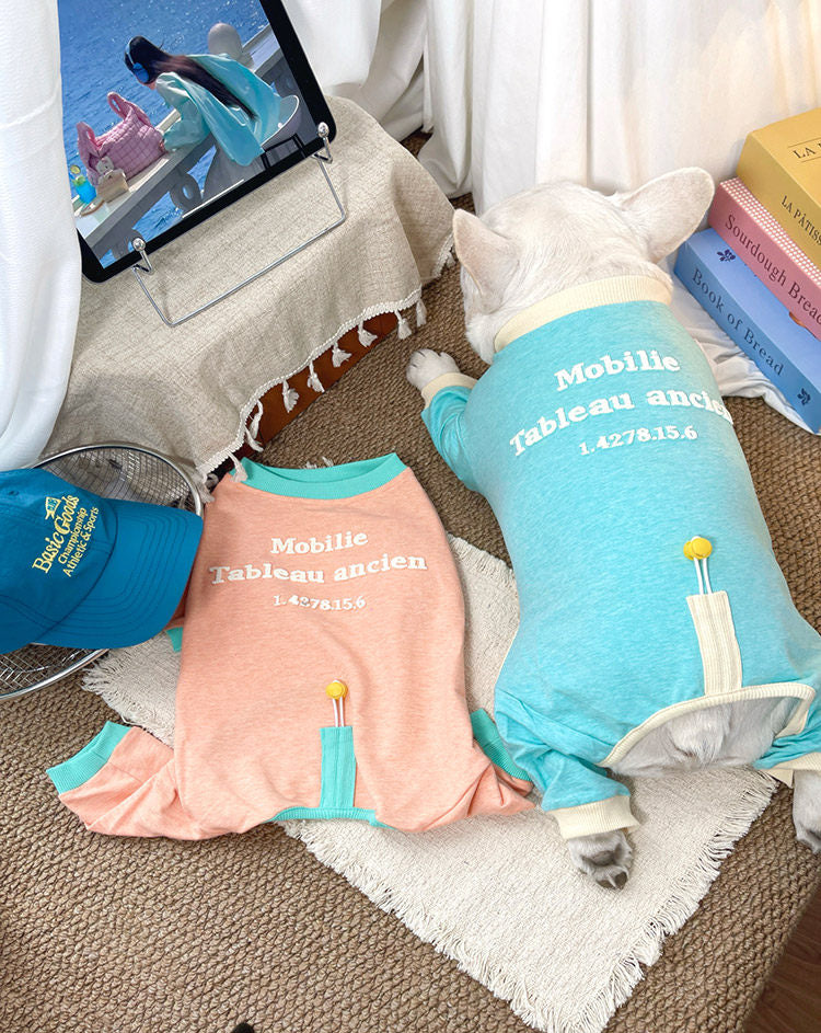 Dog Thin Adjustable Pajamas FrenchBulldogautumnspringpajamasbyFrenchiely_10